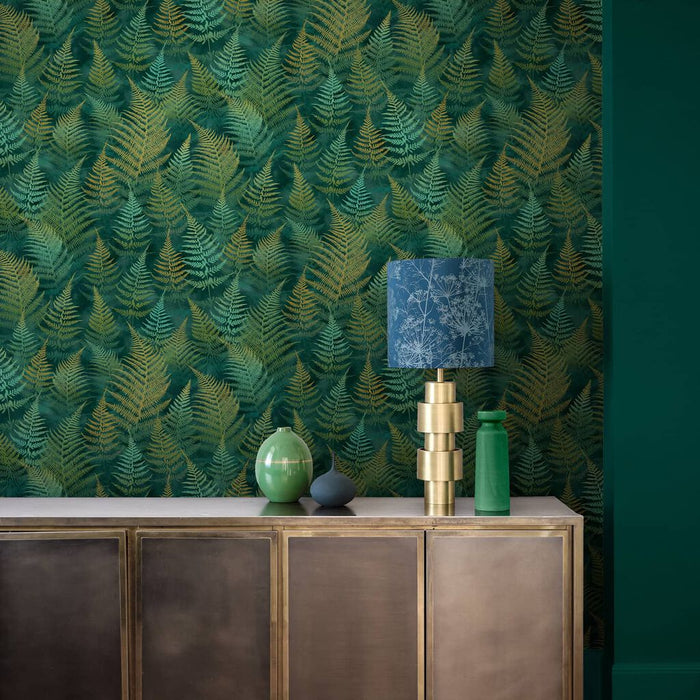 Clarissa Hulse Wallpaper - Woodland Fern Emerald