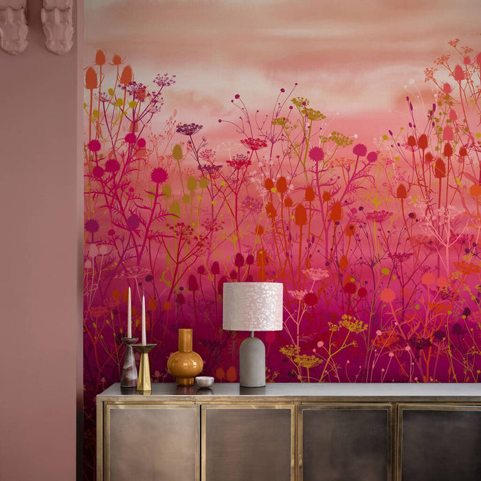 Clarissa Hulse Wallpaper - Tania's Garden Sunset Bespoke Mural