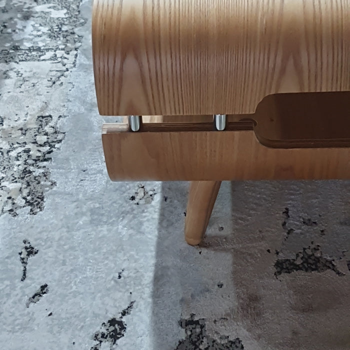 Monaco Coffee Table, Modern, Curved Walnut