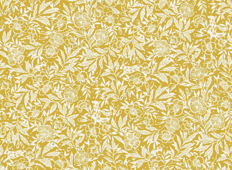 Wallpaper By Joules - Twilight Ditsy Antique Gold