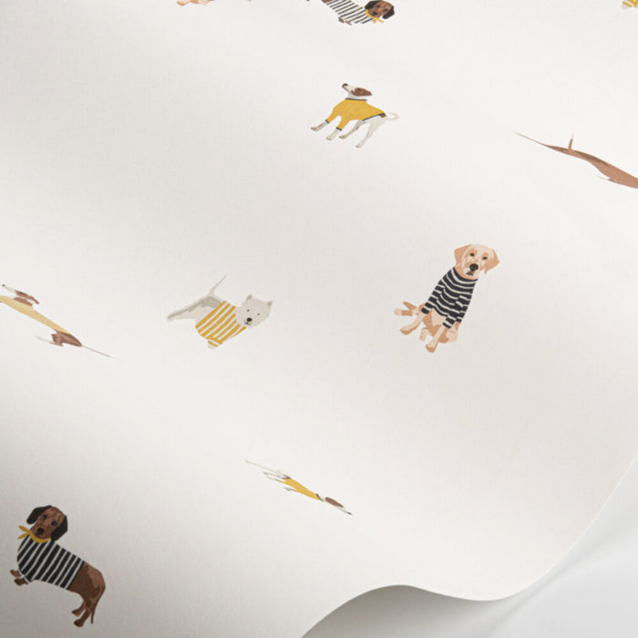 Wallpaper By Joules - Harbour Dogs Creme