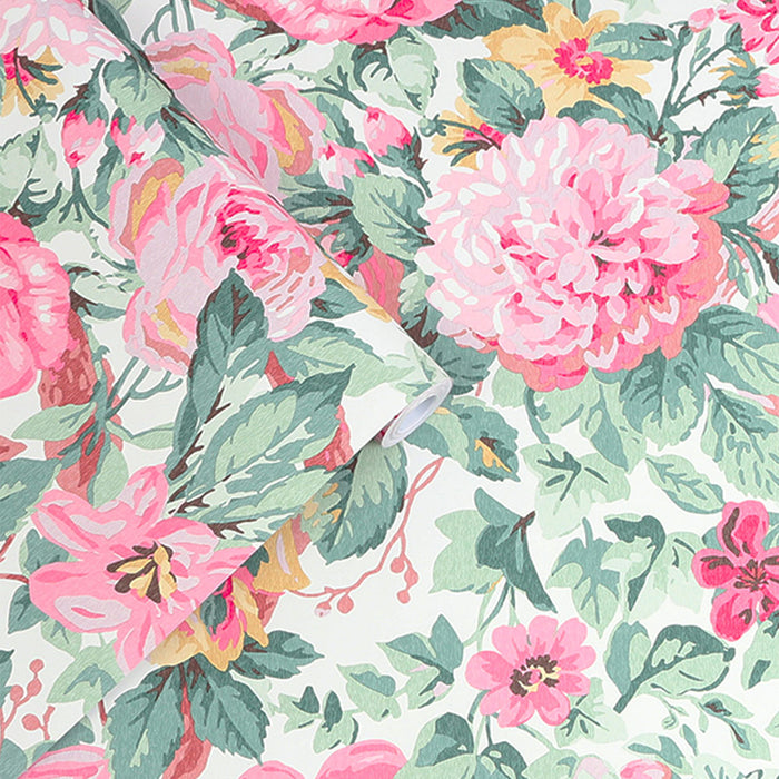Laura Ashley Aveline Wallpaper - Rose