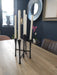 Olivia Matt Black 5 Candle Holder - Decor Interiors -  House & Home