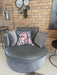 Wells Charcoal Leather / Material Lounge Chair - Decor Interiors -  House & Home