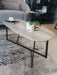Lounge Grey Oak & Black Metal Coffee Table - Decor Interiors -  House & Home