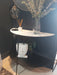 Belgrave White Marble & Black Metal Console Table - Decor Interiors -  House & Home