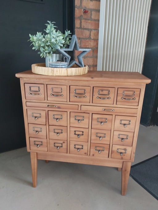 Rustic Wooden Sideboard Cabinet, Multiple, 22 Drawers