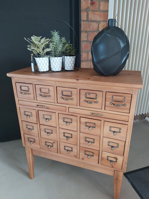 Rustic Wooden Sideboard Cabinet, Multiple, 22 Drawers