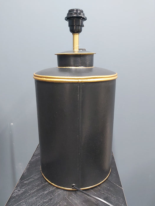 Hand Painted Black Weimaraner Table Lamp Base