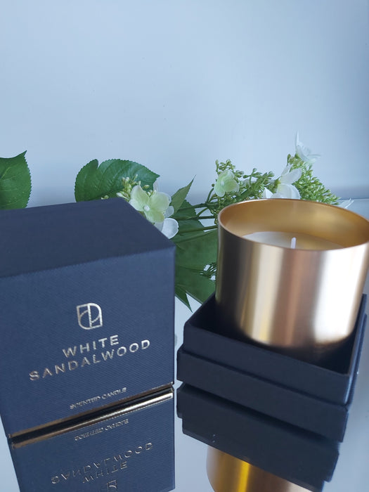 White Sandalwood Gold Candle