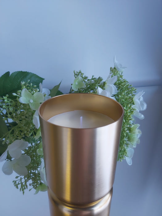 Scented Candle, White Sandalwood, Gold