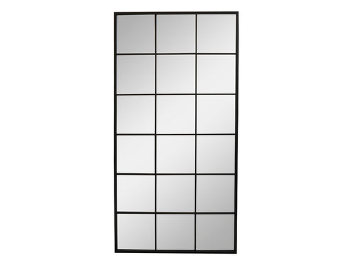 Factory Style Black Metal Window Floor Mirror - 180 X 90 cms - Decor Interiors -  House & Home