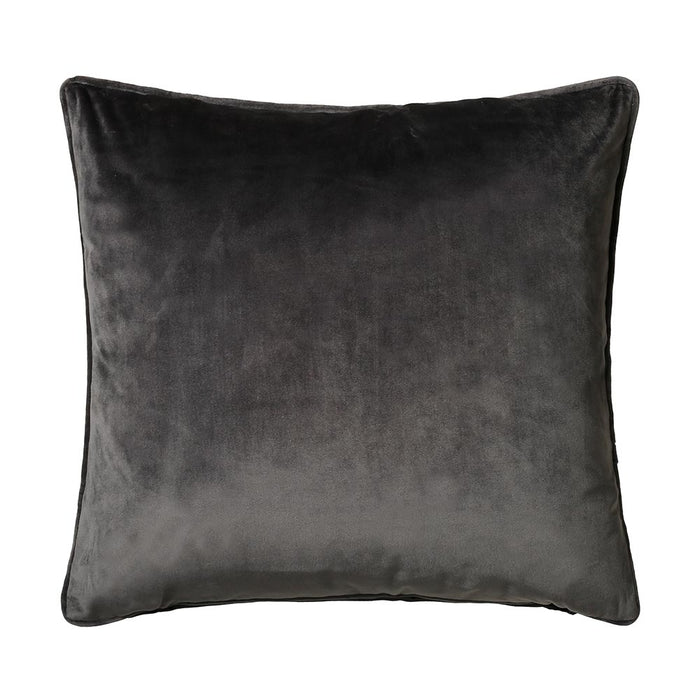 Bellini Velour 45x45cm Cushion, Charcoal Grey - Decor Interiors -  House & Home