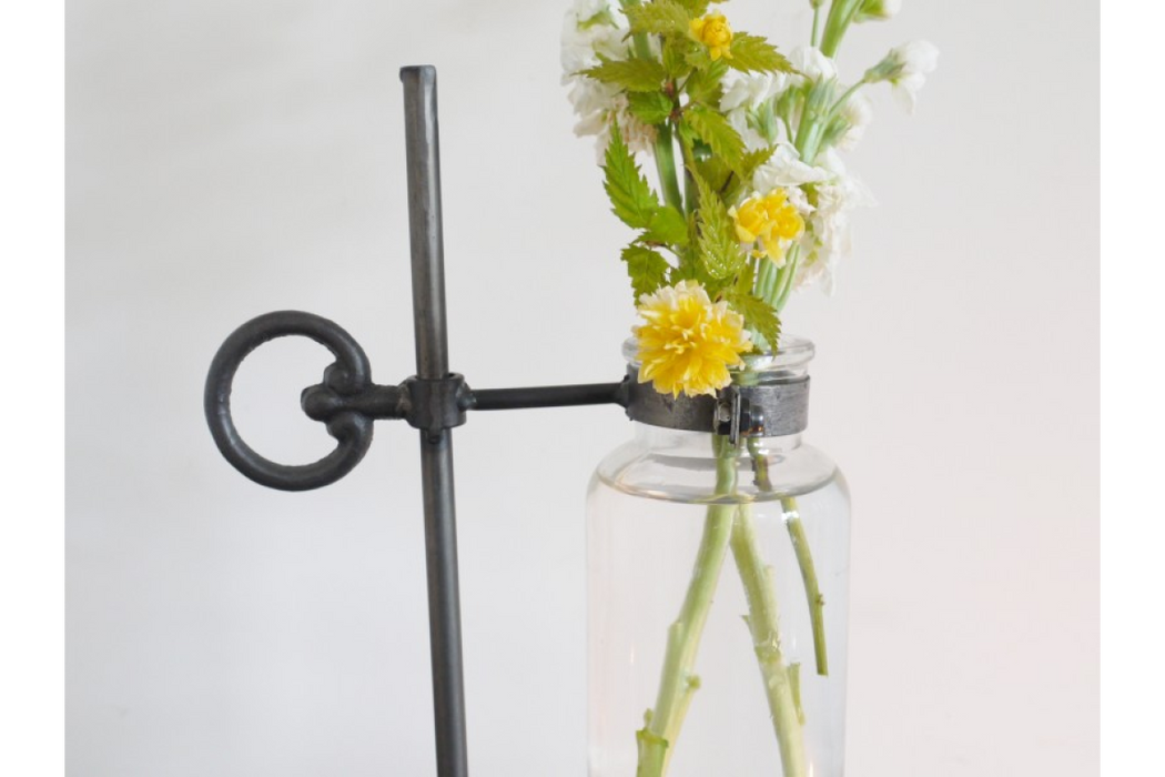 Industrial Flower Holder - Jar Vase - Decor Interiors -  House & Home