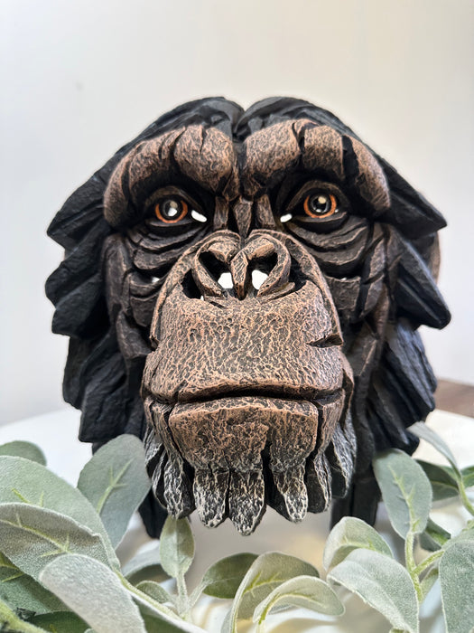 Chimpanzee Bust Sculpture