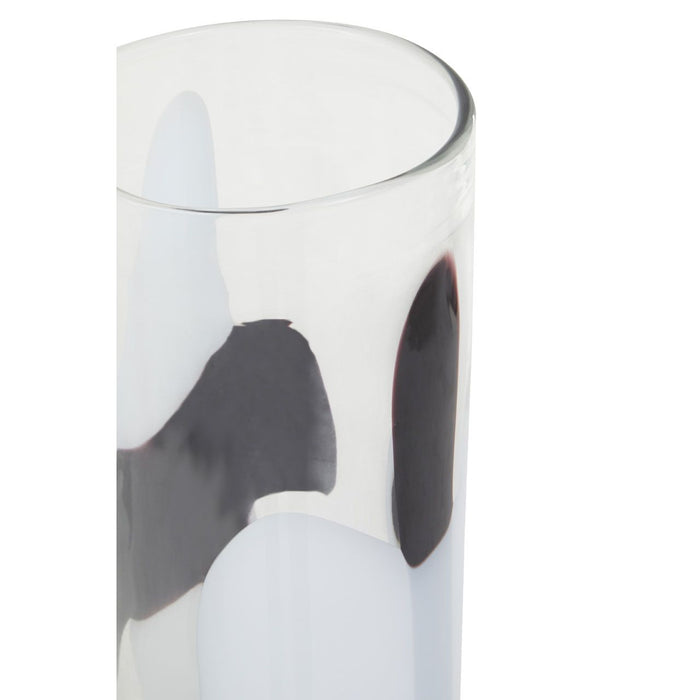 Hania Black & White Glass Vase - Decor Interiors -  House & Home