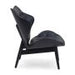 Vinsi Black on Black Leather Chair With Button Detail - Decor Interiors -  House & Home