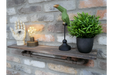 Wood & Metal Pipe Wall Shelf - 64cms - Decor Interiors -  House & Home