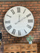 Industrial White & Black Metal Wall Clock - Decor Interiors -  House & Home