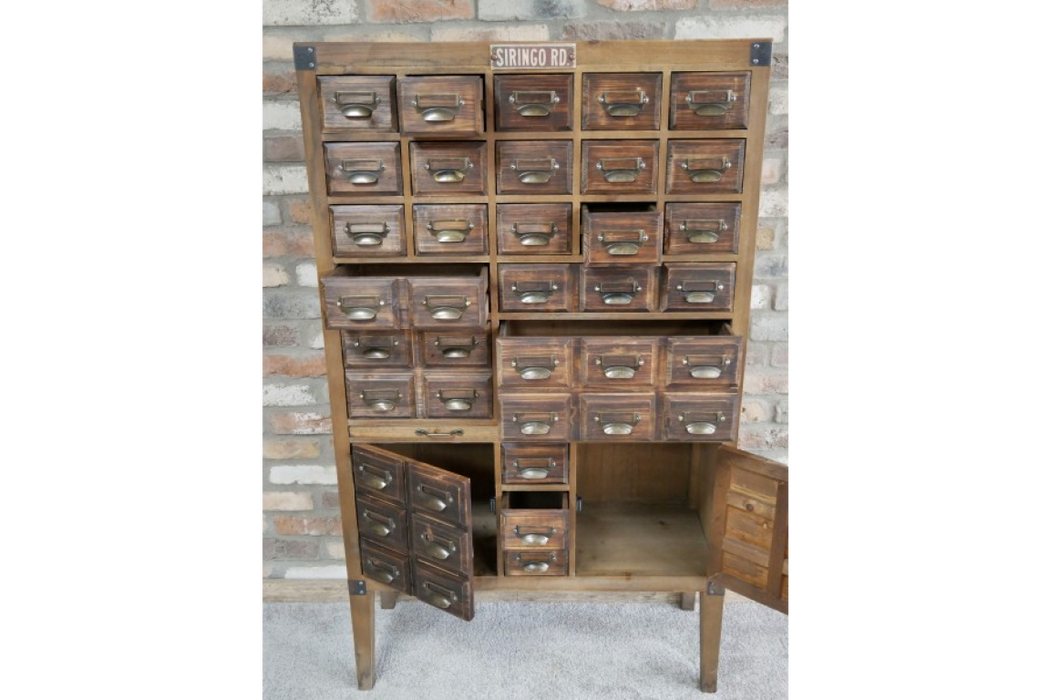 Rustic Sideboard Cabinet, Aged Wood, Drawers, Storage Cupboards