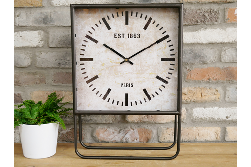 Paris Bronze Industrial Mantel / Desk Clock - Decor Interiors -  House & Home