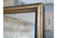 Gold Rectangle Wall Mirror, Metal Frame, Gold, Window, 110 x 70 cm