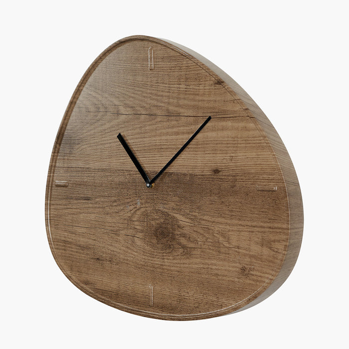 Merano Natural Oak Wall Clock
