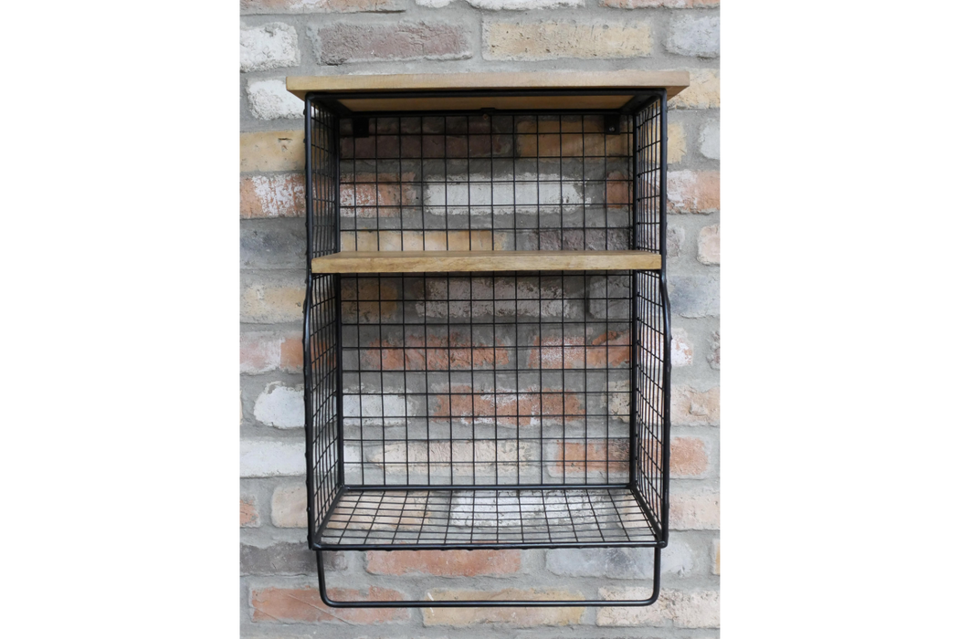 Metalworks Metal Industrial Style Cage Shelves / Wine Rack - Decor Interiors -  House & Home