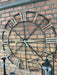 Nickel Metal & Wood Round Wall Clock - Decor Interiors -  House & Home