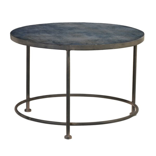 Prussian Blue Pattern Glass Top Coffee Table - Decor Interiors -  House & Home