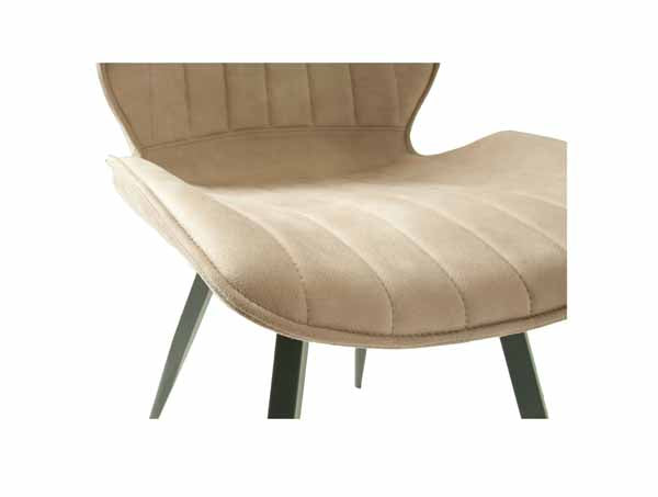 Alfa Moleskin Oyster Ribbed Dining Chair - Decor Interiors -  House & Home