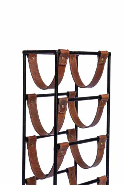 Free Standing Leather Sling Wine/Bottle Rack - Decor Interiors -  House & Home