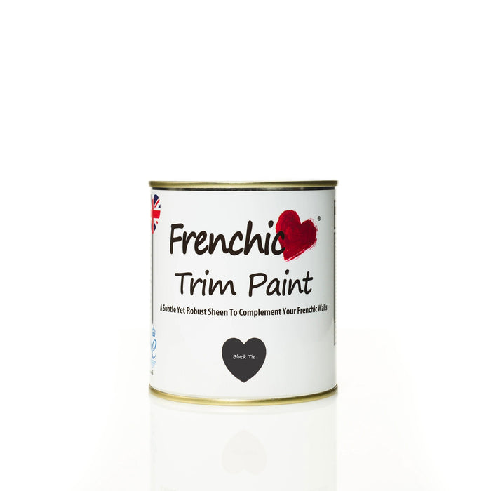 Frenchic Wood & Metal Satin Finish Trim Paint - Black Tie