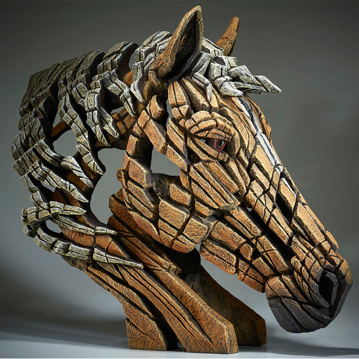 Edge Sculpture - Horse Bust - Bay by Matt Buckley - NEW