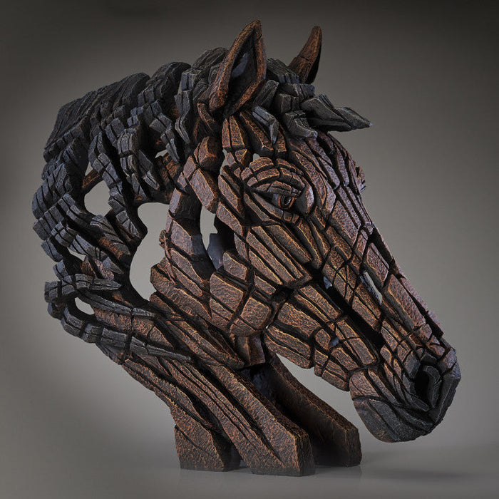 Edge Sculpture - Horse Bust - Palomino by Matt Buckley - NEW