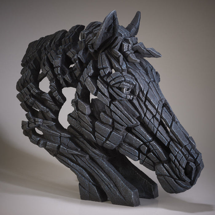 Horse Bust Sculpture - Black