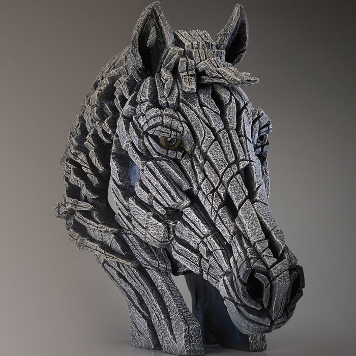 Horse Bust Sculpture - White
