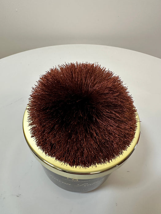 Candle Queen Tuscan Leather Pom Pom Candle - Large