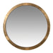Evelyn Round Gold Leaf Wall Mirror - Decor Interiors -  House & Home