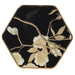 Floral Gold & Black Hexagon Coasters - set of 4 - Decor Interiors -  House & Home