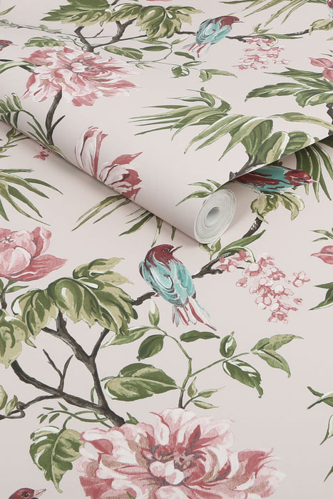 Next Wallpaper -  Birds & Blooms Mauve