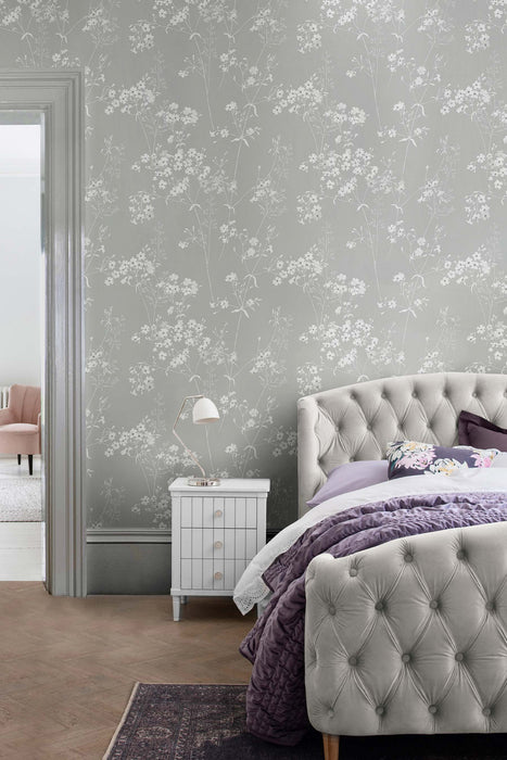 Next Wallpaper -  Floral Leaf Grey