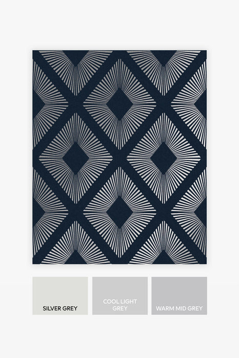 Next Wallpaper -  Deco Triangle Navy