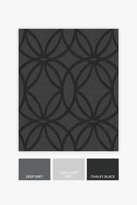 Next Wallpaper -  Luxe Eclipse Charcoal