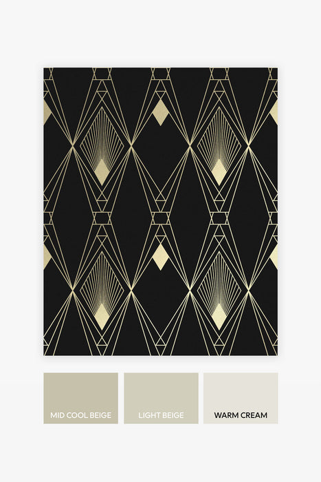Next Wallpaper -  Deco Geometric Black