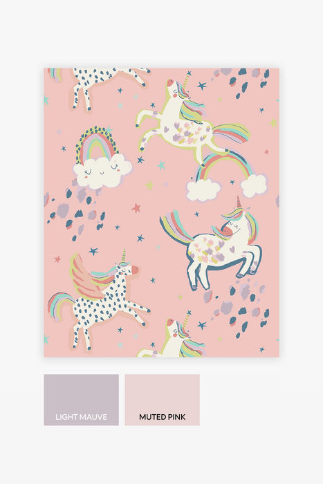 Party Unicorn Pink Wallpaper - Next