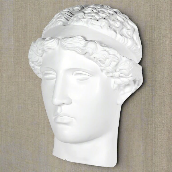 Greek Goddess Head Wall Hanging Sculpture in White - Decor Interiors -  House & Home