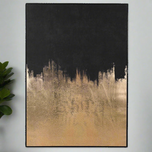 Framed Canvas Sand To Night Sky Abstract Wall Art - Decor Interiors -  House & Home