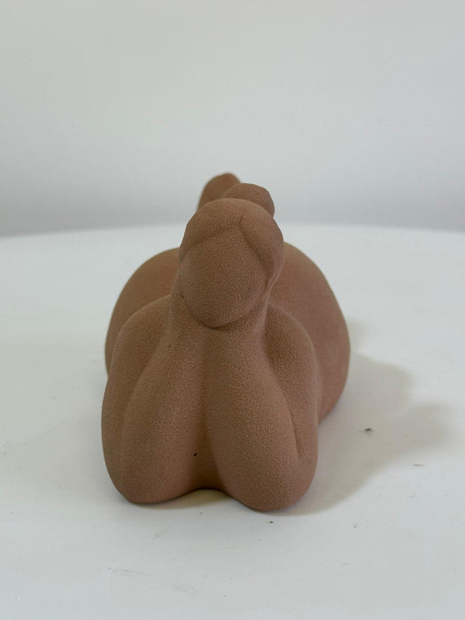 Decorative Ceramic Nude Posing Female Ornament - Home Decor