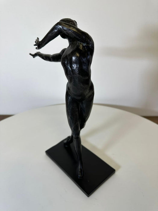 Coulter Woman Dancing Sculpture, Aged Black